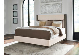 Signature Design by Ashley Anibecca King Upholstered Bed-Weathered Gray