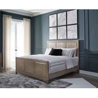 Signature Design by Ashley Chrestner California King Panel Bed-Gray