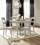 Signature Design by Ashley Loratti Dining Table and Chairs (Set of 5)-Gray