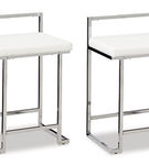 Signature Design by Ashley Madanere Counter Height Bar Stool (Set of 2)-White/