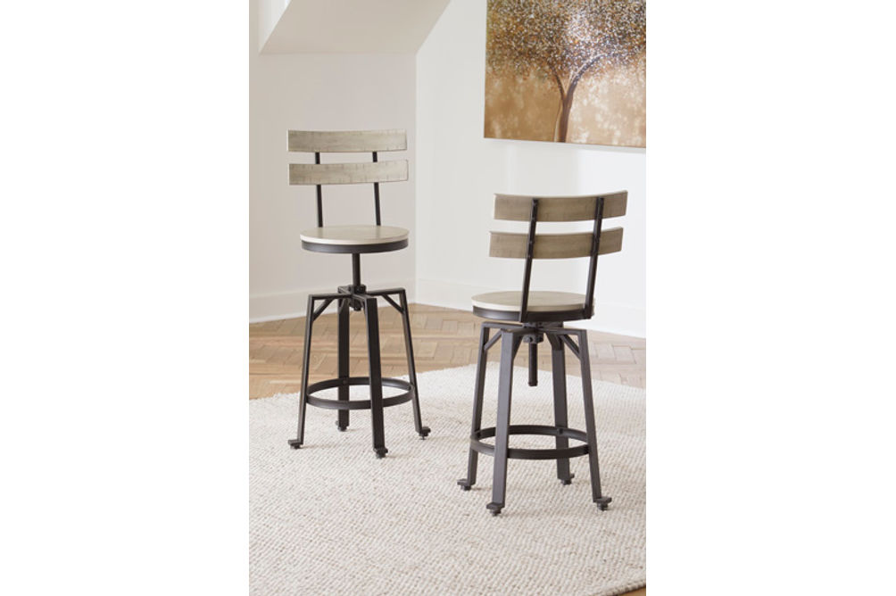 Signature Design by Ashley Karisslyn Counter Height Bar Stool (Set of 2)-White
