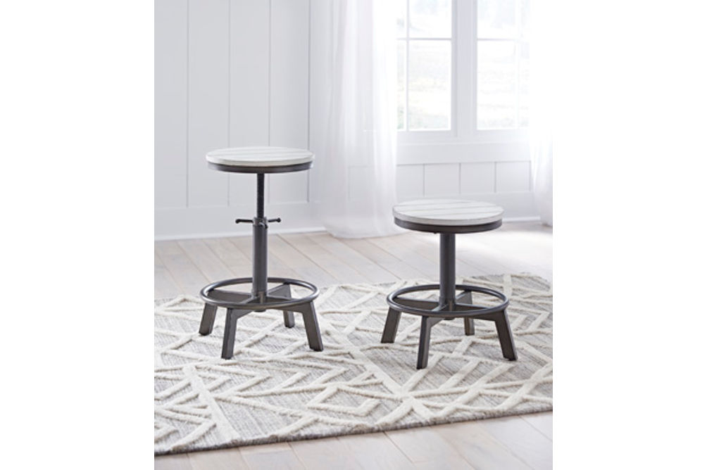 Signature Design by Ashley Torjin Counter Height Stool (Set of 2)-Vintage Whit