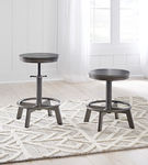 Signature Design by Ashley Torjin Counter Height Stool (Set of 2)-Gray