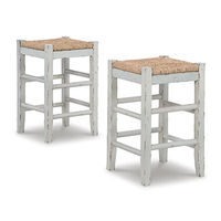 Signature Design by Ashley Mirimyn Counter Height Bar Stool (Set of 2)-White