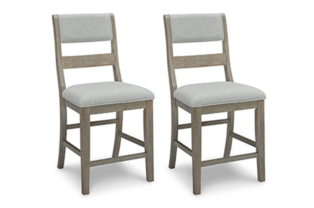 Signature Design by Ashley Moreshire Counter Height Bar Stool (Set of 2)-Bisqu