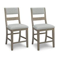 Signature Design by Ashley Moreshire Counter Height Bar Stool (Set of 2)-Bisqu