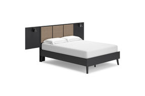 Signature Design by Ashley Charlang Full Panel Platform Bed with 2 Extensions-