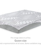 Sierra Sleep by Ashley 8 Inch Memory Foam California King Mattress-White