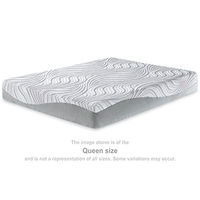 Sierra Sleep by Ashley 10 Inch Memory Foam California King Mattress-White