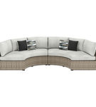 Signature Design by Ashley Calworth 2-Piece Outdoor Sectional-Beige