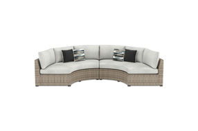 Signature Design by Ashley Calworth 2-Piece Outdoor Sectional-Beige