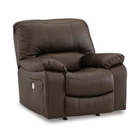 Signature Design by Ashley Leesworth Power Recliner-Dark Brown