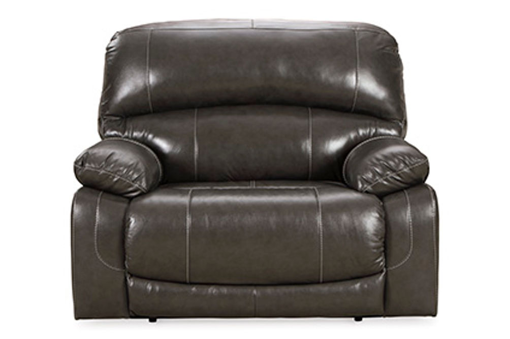 Signature Design by Ashley Hallstrung Oversized Power Recliner-Gray