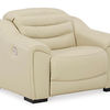 Signature Design by Ashley Center Line Power Recliner-Cream