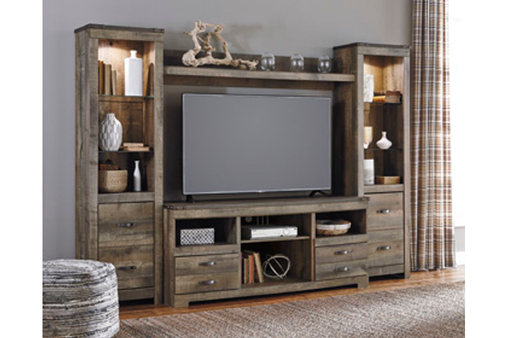 Signature Design by Ashley Trinell 4-Piece Entertainment Center-Brown