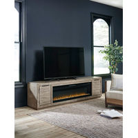 Signature Design by Ashley Krystanza TV Stand with Electric Fireplace