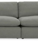 Benchcraft Elyza 2-Piece Sectional Loveseat-Smoke