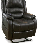 Signature Design by Ashley Yandel Power Lift Recliner-Black