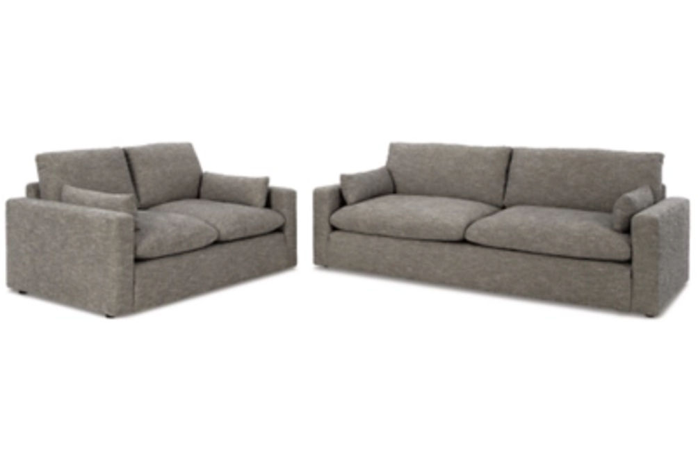 Benchcraft Dramatic Sofa and Loveseat-Granite