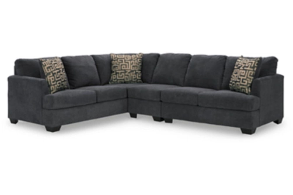 Signature Design by Ashley Ambrielle 3-Piece Sectional-Gunmetal