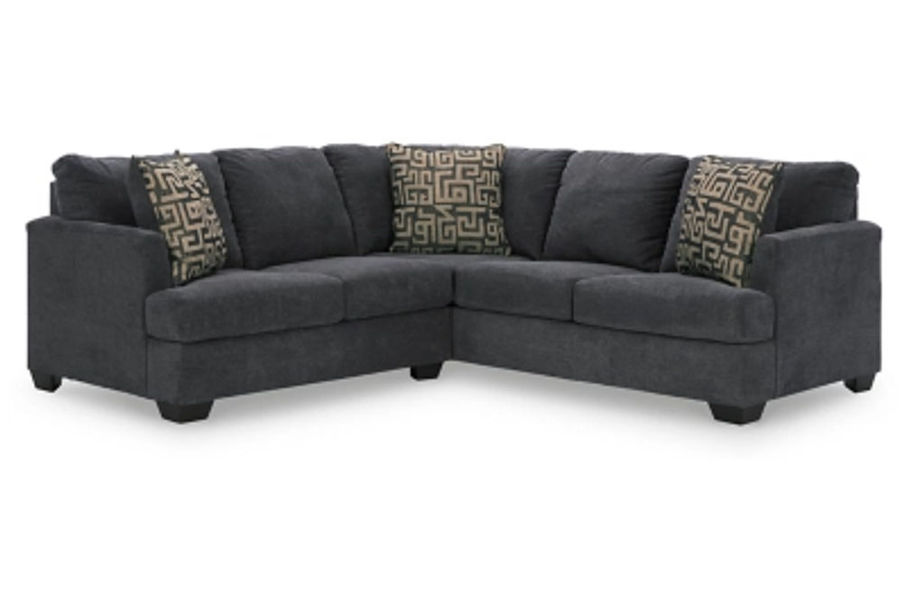 Signature Design by Ashley Ambrielle 2-Piece Sectional-Gunmetal