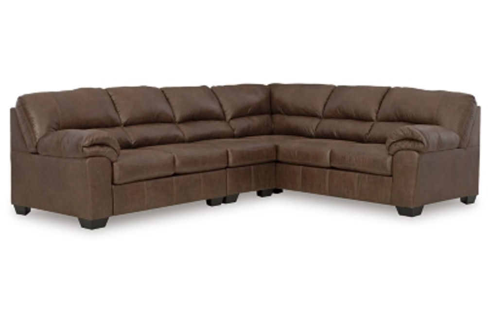 Signature Design by Ashley Bladen 3-Piece Sectional with Ottoman-Coffee