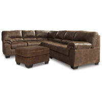 Signature Design by Ashley Bladen 3-Piece Sectional with Ottoman-Coffee