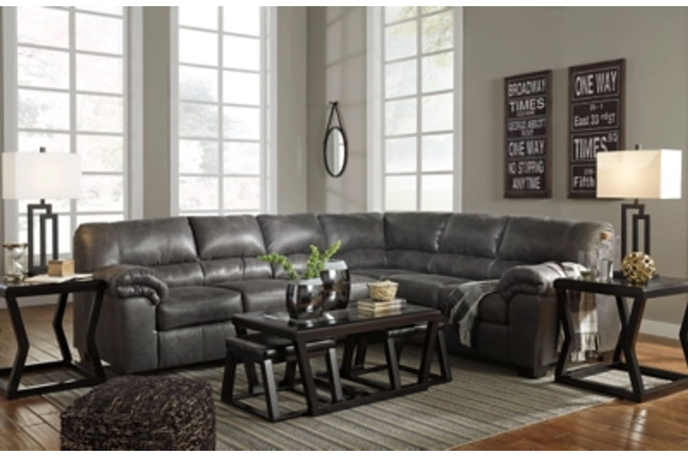 Signature Design by Ashley Bladen 3-Piece Sectional-Slate