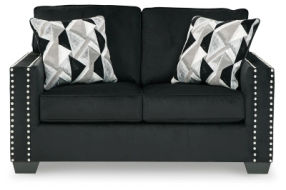 Signature Design by Ashley Gleston Sofa and Loveseat with Ottoman-Onyx