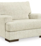 Signature Design by Ashley Caretti Oversized Chair and Ottoman-Parchment
