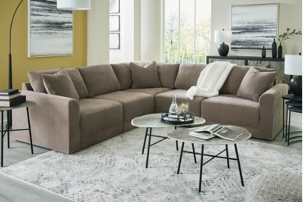 Benchcraft Raeanna 5-Piece Sectional-Storm