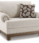 Signature Design by Ashley Harleson Chair and Ottoman-Wheat