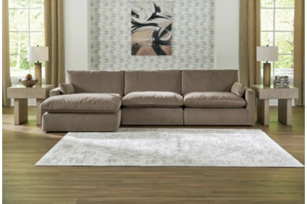 Signature Design by Ashley Sophie 3-Piece Sectional Sofa Chaise-Cocoa