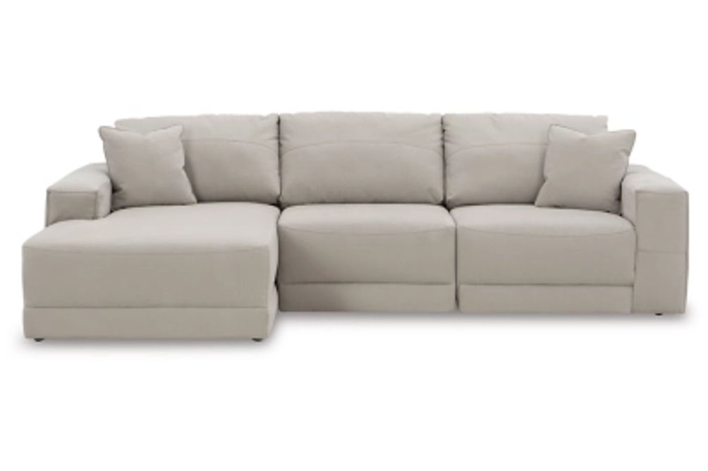 Benchcraft Next-Gen Gaucho 3-Piece Sectional Sofa with Chaise-Gray