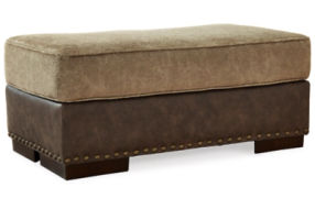 Signature Design by Ashley Alesbury Oversized Chair and Ottoman-Chocolate