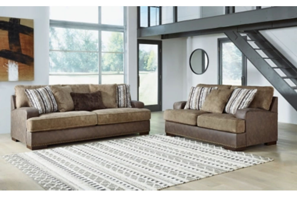 Signature Design by Ashley Alesbury Sofa and Loveseat-Chocolate