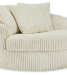 Signature Design by Ashley Lindyn Oversized Swivel Accent Chair-Ivory