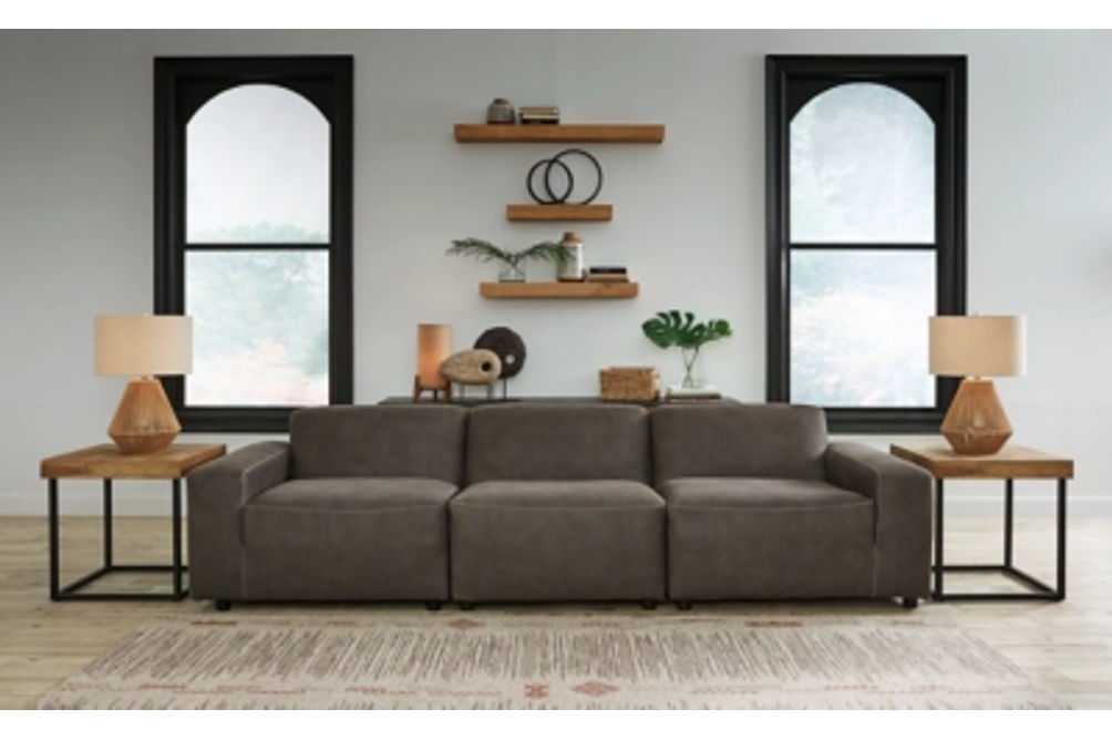 Signature Design by Ashley Allena 3-Piece Sectional Sofa-Gunmetal