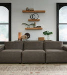 Signature Design by Ashley Allena 3-Piece Sectional Sofa-Gunmetal