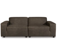 Signature Design by Ashley Allena 2-Piece Sectional Loveseat-Gunmetal