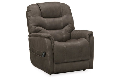 Signature Design by Ashley Ballister Power Lift Recliner-Espresso