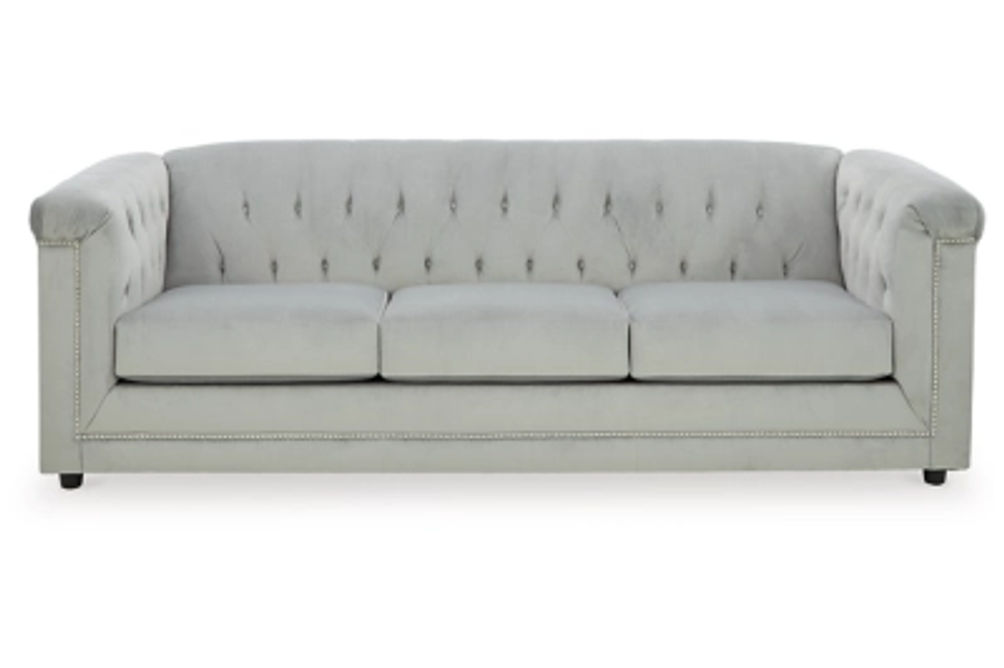 Signature Design by Ashley Josanna Sofa and Loveseat-Gray