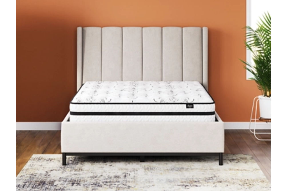 Sierra Sleep by Ashley Chime 10 Inch Hybrid King Mattress in a Box-White