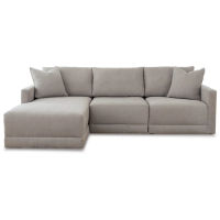 Benchcraft Katany 3-Piece Sectional with Chaise-Shadow