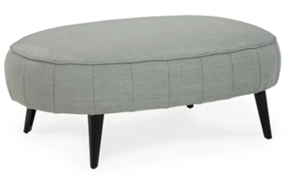 Signature Design by Ashley Hollyann Sofa with Ottoman-Gray