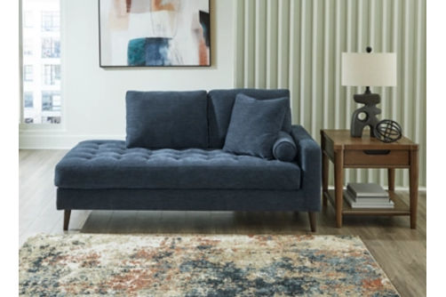 Signature Design by Ashley Bixler Sofa and Chaise-Navy