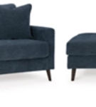 Signature Design by Ashley Bixler Sofa and Chaise-Navy