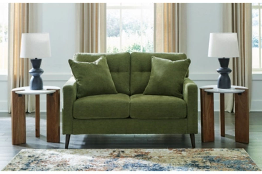 Signature Design by Ashley Bixler Sofa, Loveseat and Chair-Olive