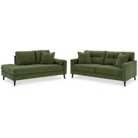 Signature Design by Ashley Bixler Sofa and Chaise-Olive
