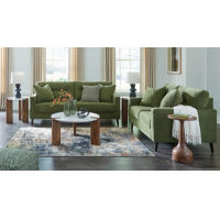 Signature Design by Ashley Bixler Sofa and Loveseat-Olive